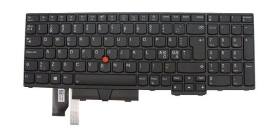 Lenovo Chicony - Brbart tastatur - til utskifting - Nordisk - Svart Lenovo Chicony - Brbart tastatur - til utskifting - Nordisk - Svart