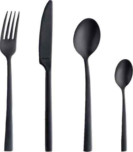 Amefa - Manille bestikksett 16 deler matt svart Amefa - Manille bestikksett 16 deler matt svart