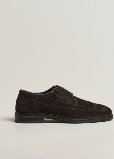 Gant Bidford Suede Brogues Dark Brown