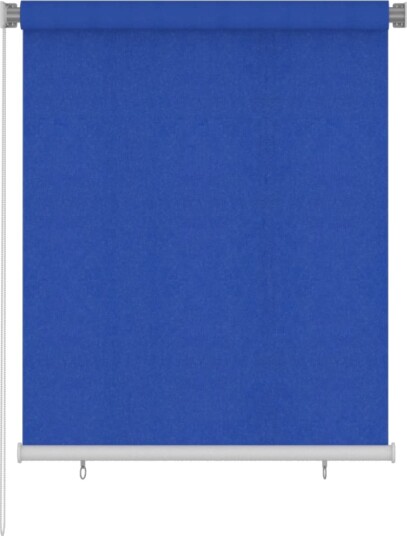 vidaXL Utendørs rullegardin 120x140 cm blå HDPE