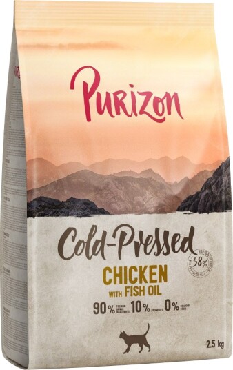 Purizon Tørrfôr Coldpressed Med Fiskeolje Kylling 2.5 kg