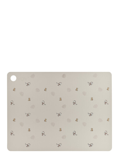 OYOY MINI Placemat Dina Dino - Cream - 34X45X0.20CM x 34