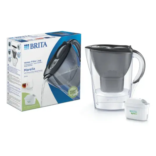 Brita Marella kanne med filter grå 2,4 l