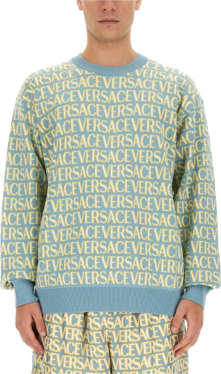 Versace Herre Strikkevarer Flerfarget M, Versace Herre Strikkevarer Flerfarget M,