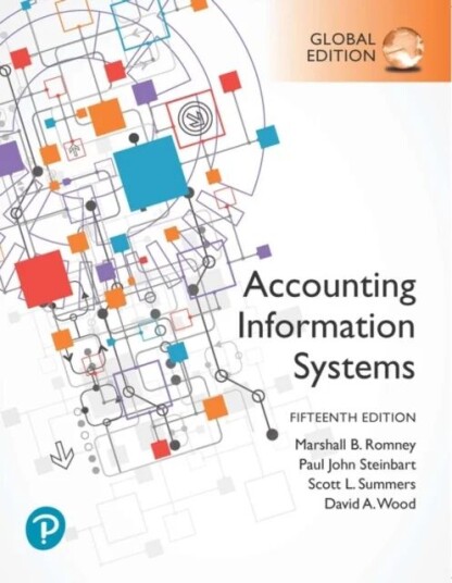 Accounting Information Systems, Global Edition Av Marshall Romney, Paul Steinbart