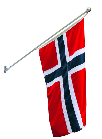 SNURRE 150CM M/FLAGG 100CM ALUMINIUM