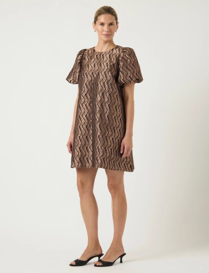 YAS Yassirley Ss Dress   D2D   Brown   38