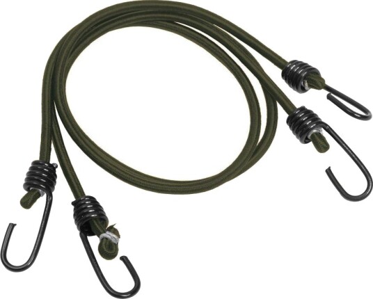 Mil-Tec 2 elastiske stropper/baduns med kroker 75 cm Oliven Grønn Mil-Tec 2 elastiske stropper/baduns med kroker 75 cm Oliven Grønn