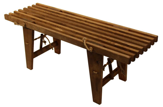 Hillerstorp Ecobench benk Brunoljet aske 120 cm Brun