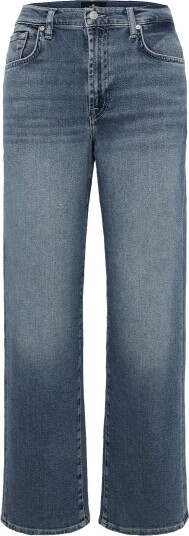 7 For All Mankind Stovepipe Straight Tide Break Blue 32 x 32