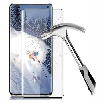Samsung Galaxy S10 Full Cover Beskyttelsesglass Svart Kant
