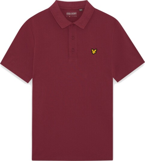 Lyle & Scott Golf Core Polo Rød Golf pologenser herre Plum Small Lyle & Scott Golf Core Polo Rød Golf pologenser herre Plum Small