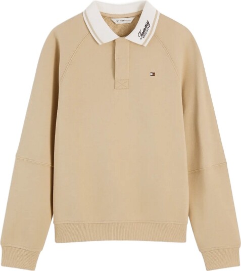 Tommy Hilfiger Rugby Sweatshirt GENTLE GOLD 164
