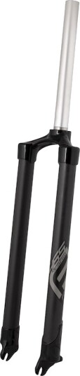 FORCE forgaffel MTB 26-27,5" AHEAD 1 1/8" 465mm karbonben og alu-stamme disc sort