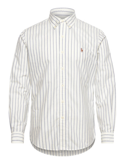 Polo Ralph Lauren Custom Fit Striped Oxford Shirt White XS Polo Ralph Lauren Custom Fit Striped Oxford Shirt White XS