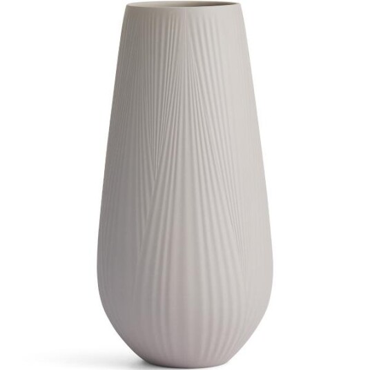 Wedgwood Jasper Folia høy vase 31 cm mink