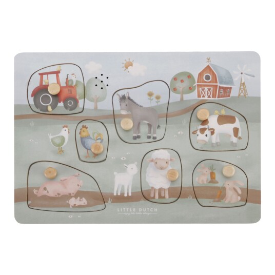 Little Dutch Wooden Sound puzzle Little Farm  LD7140 