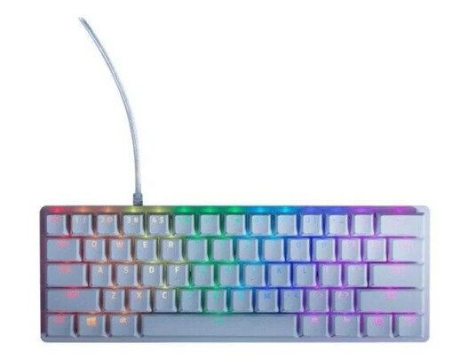 Razer Huntsman Mini Gaming Tastatur med Mekaniske Brytere og RGB Belysning - Hvit