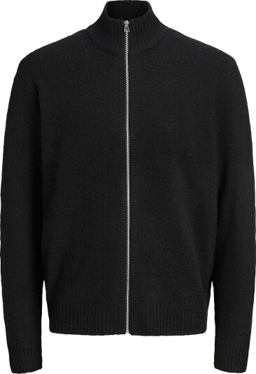 Jack & Jones Genser Jjsoho Ollie Knit High Neck Zip Car Svart Jack & Jones Genser Jjsoho Ollie Knit High Neck Zip Car Svart