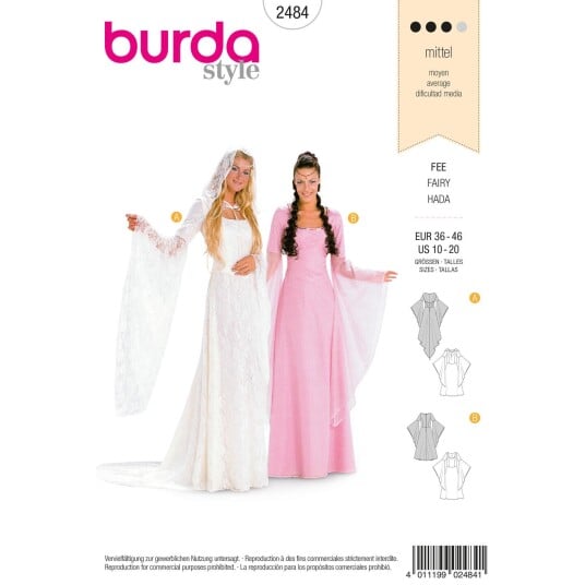 Burda 2484 - Fe EUR: 36-46, US: 10-20
