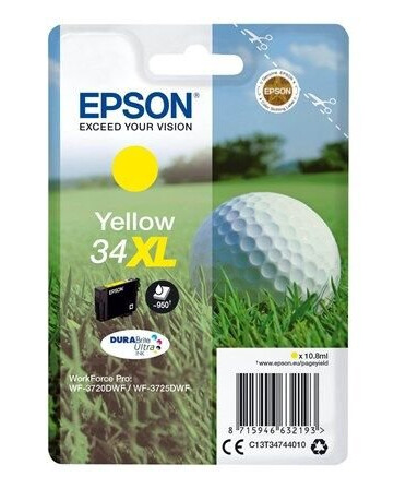 Epson 34XL - Yellow Ink - Blekkpatron Yellow