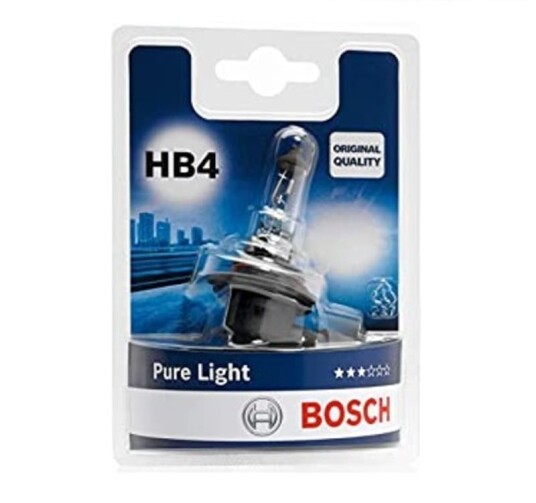 Bosch Pure Light lyspære
stykkvis HB4 1987301063 Bosch Pure Light lyspære
stykkvis HB4 1987301063