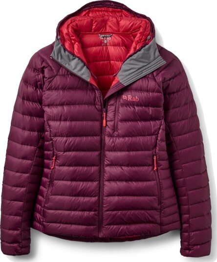 RAB Microlight Alpine Hoody Dame Mulberry S