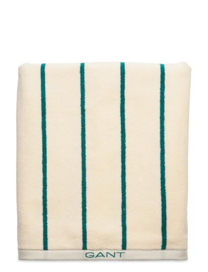 GANT Stripe Towel 70X140 - Cream - ONE SIZE