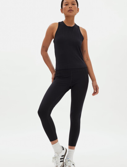 Girlfriend Collective Reset Train Relaxed Tank - Black - XS