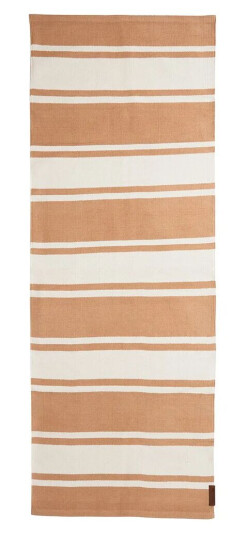 Lexington Organic Striped Cotton gangteppe 70x130 cm Beige-white