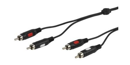 Vivanco Audiokabel, 2xRCA Hann - 2xRCA Hann, 1.5m