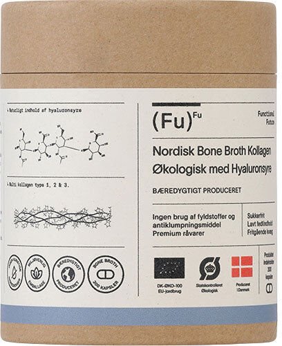 Functional Future Bone Broth Kollagen med Hyaluronsyre Økologisk 300 kapsler Functional Future Bone Broth Kollagen med Hyaluronsyre Økologisk 300 kapsler