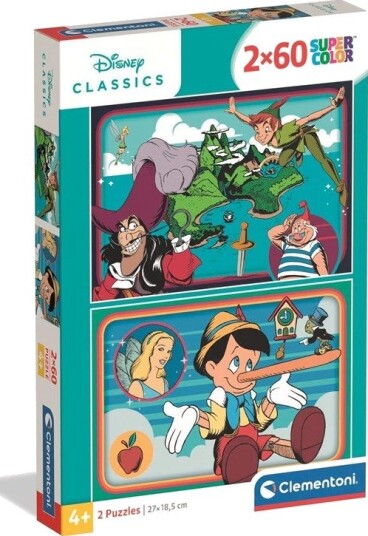 Clementoni Puzzle WD Classic 2x60 pieces 2D Puslespill