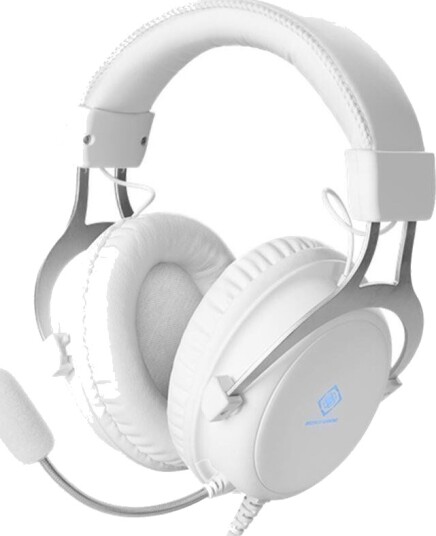 Deltaco WH85 Over-Ear Gaming Headset Hvit