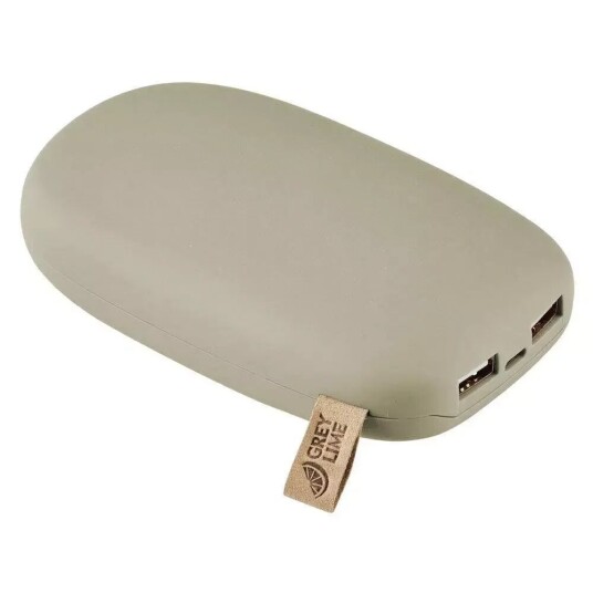 GreyLime Powerbank Stone II 10400 mAh USB-A & USB-C Beige GreyLime Powerbank Stone II 10400 mAh USB-A & USB-C Beige