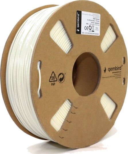 Gembird Hvit 1 Kg Fargeboks Asa-Filament (3D)