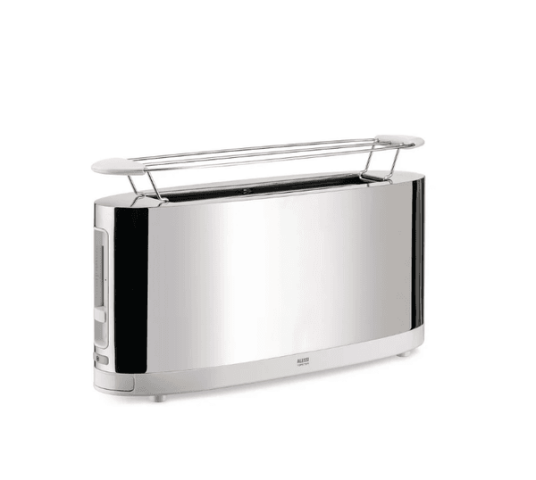 Alessi SG68 Brødrister i Rustfritt Stål, 2 Skiver, Hvit