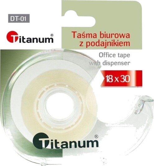 Titanum Titanum Kontortape 18 Mm X 30 M Med Dispenser