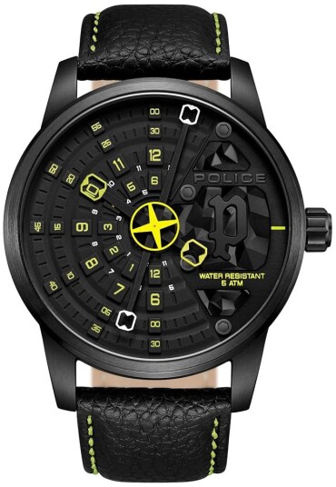 Police Herreklokke PEWJA0022101 Avondale Sort/Lær Ø46 mm Police Herreklokke PEWJA0022101 Avondale Sort/Lær Ø46 mm