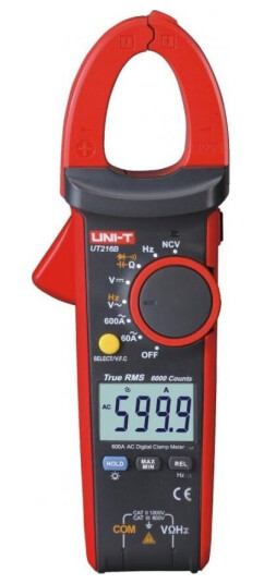 Uni-T 600 A Truerms Klemmemåler Modell Ut216b Uni-T 600 A Truerms Klemmemåler Modell Ut216b