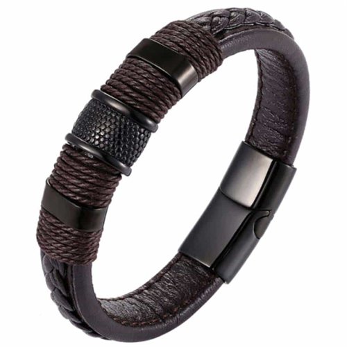 XX Brun/Svart Crawe herrearmbånd. XX Brun/Svart Crawe herrearmbånd.
