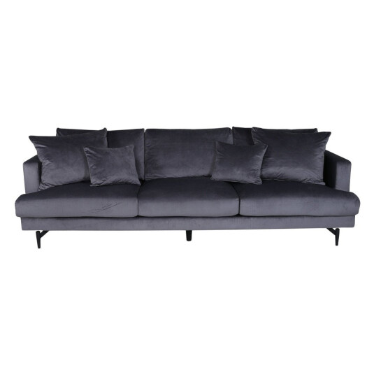 Venture Design Sofia 3-pers. Sofa, Mørkegrå Velour