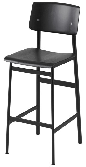 Muuto Loft Bar Stool 75 cm Black/Black Muuto Loft Bar Stool 75 cm Black/Black