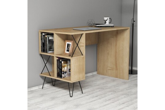 Skrivebord Amtorp 120 cm med Oppbevaring Hylle