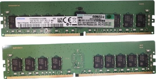 HPE DDR4 RDIMM ECC 16GB 2933MHz SPS-DIMM,16GB PC4-2933Y-R,2GX4