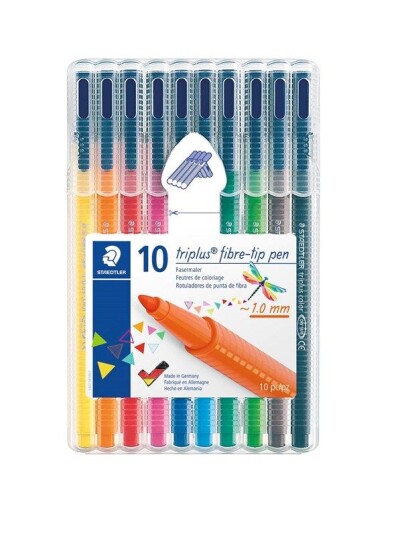 Staedtler Fibre tip pen triplus col.10pcs.box Staedtler Fibre tip pen triplus col.10pcs.box