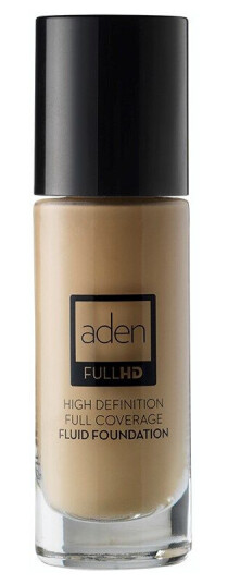 Aden Fluid Foundation Full HD Honey-05