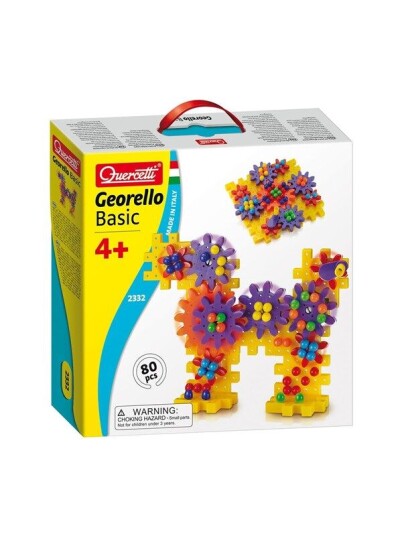 Quercetti Georello Sprocket Set Dog & Flower 80dl