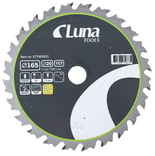 Luna Sagblad Tct Thin 165x20 Z24 Luna Sagblad Tct Thin 165x20 Z24