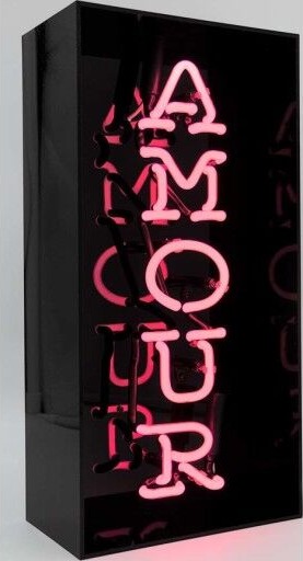 Locomocean Amour neonskilt sort